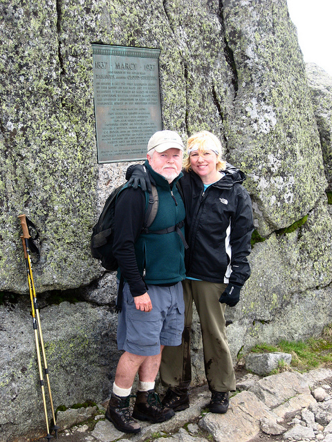 Peter and Theresa Corrigan at Marcy Summit